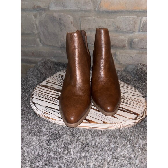 Michael By Michael Shannon Womens Aubrey Bootie - Brown Size 9 - Picture 3 of 12